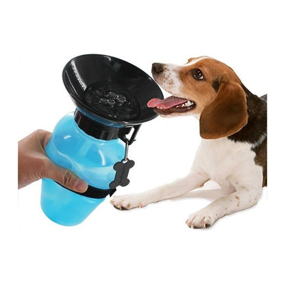 Bebedero Perro Termo Dispensador Agua Perros Portatil 500ml Color Azul