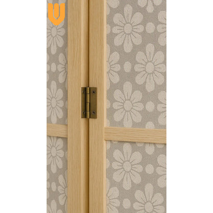 Biombo Separador Ambientes Ratan Moderno 4 Puertas 180 Cm