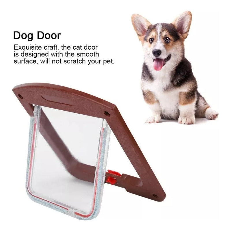 4 Puerta Para Mascotas Puerta Gatera Puerta Abatible Perro