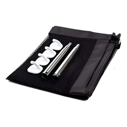 Pack X4 Puerta De Seguridad Plegable Magica Malla Mascotas  Negro Y Malla Transparente/blanca