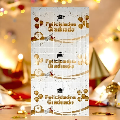 Cortina Metalizada Guirnalda Decoración Graduacion Decoracio