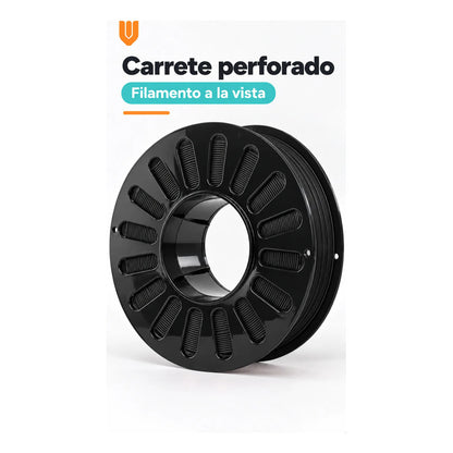 2 Filamento Impresora 3d Negro Bobina Carrete Impresión Piez Negro