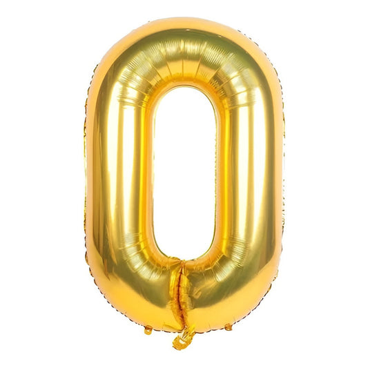 Numeros Cumpleaños Globos Para Cumpleaños Globos Metalicos 0 Dorado