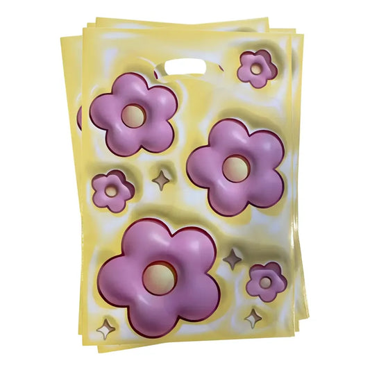 X10 Bolsas Para Piñata Bolsas De Cumpleaños Bolsas Fiesta Amarillo Flores