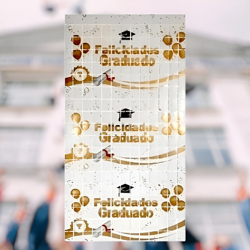 Cortina Metalizada Guirnalda Decoración Graduacion Decoracio