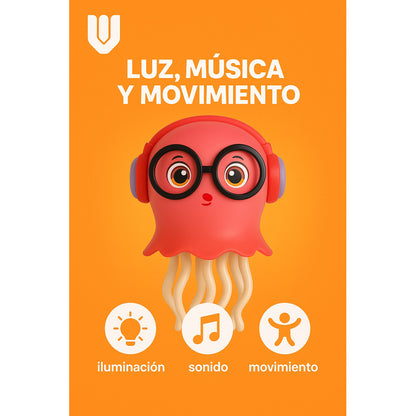 Pulpo Musical Bailarin Luces Bebe Niños Juguete Didactico