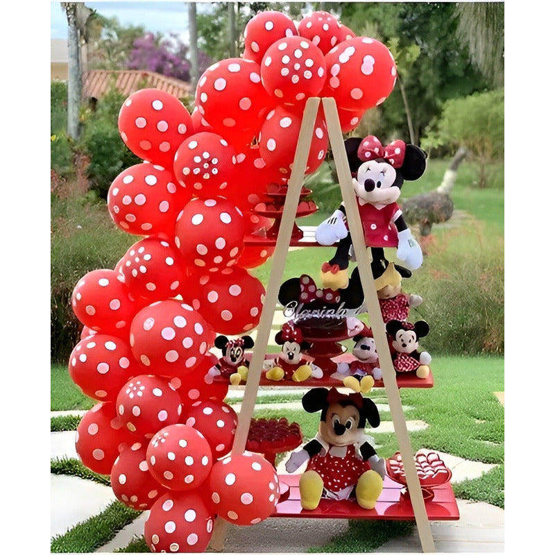 Pack X6 Globos Lunares Cumpleaños Globo Unicolor Decoracion