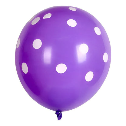 Pack X6 Globos Lunares Cumpleaños Globo Unicolor Decoracion