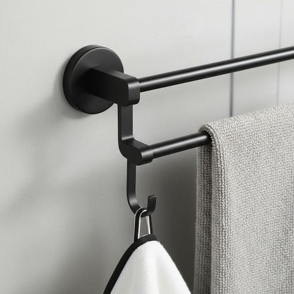 Soporte Colgador Doble Barra Colgador Toallero Baño Cocina