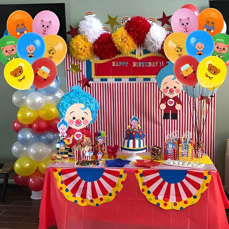 2 Mantel De Cumpleaños Plim Plim Mantel Decoracion Plim Plim Verde Claro Unicornio