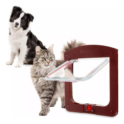 4 Puerta Para Mascotas Puerta Gatera Puerta Abatible Perro