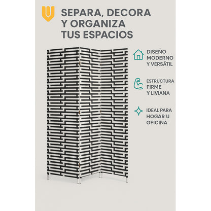 Vitrineon Cl Biombo Ratán 4 Paneles 170 Cm Separador Ambient