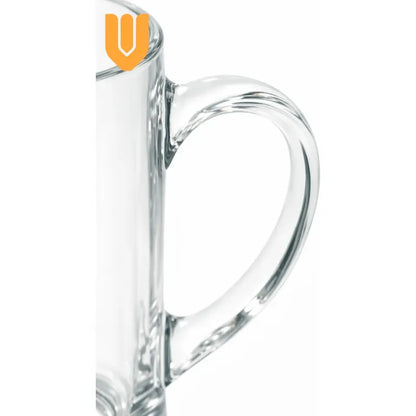 Vasos Mug Cerveza Vidrio Asa Parrilla Bar Hogar 670ml Transp Transparente