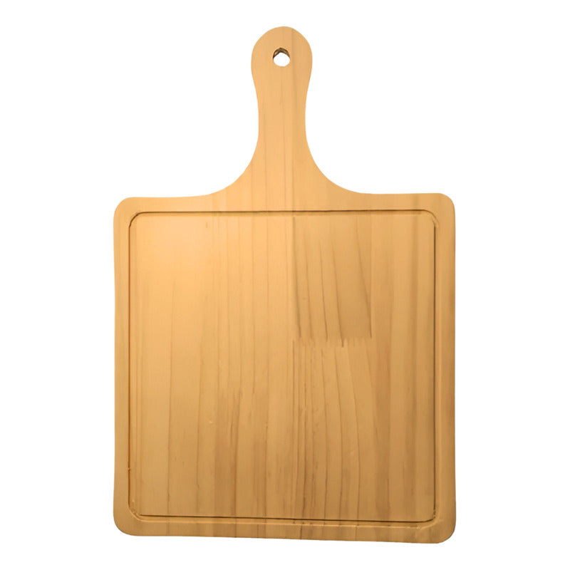 X2 Tablas Pizza Tabla Cuadrada Picoteo Plato Madera 30x40cm