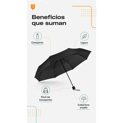 Paragua Parasol Lluvia Retractil Plegable 8 Varill Sombrilla