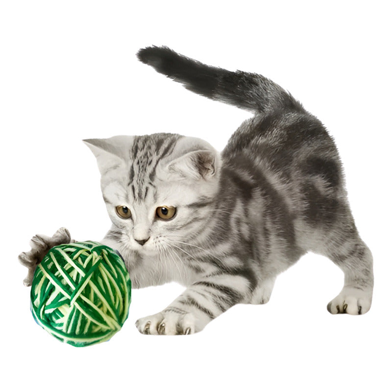 Pelota Tejida Interactiva Juguete Para Gato Juego Para Gato