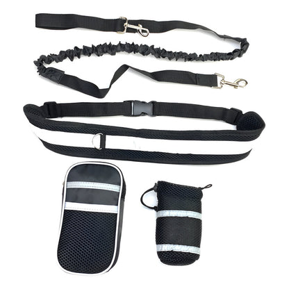 Set Collar De Perro Cinturon Bolso Para Paseo Mascotas