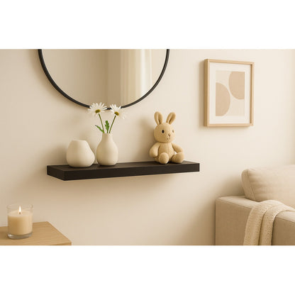 Repisa Flotante Dormitorio Baño Estantes Pared Mdf 40x15 Cm