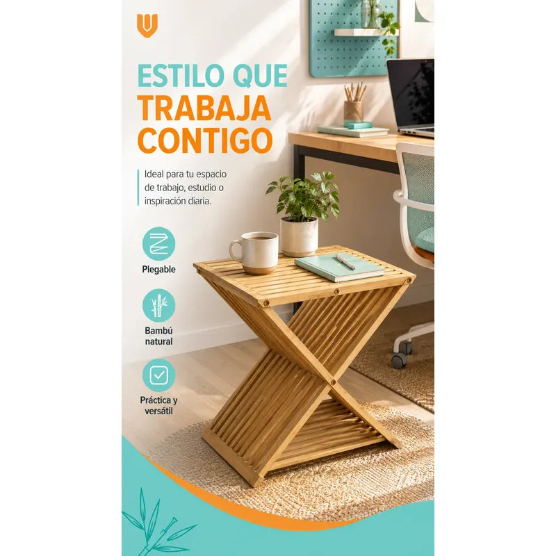 Mesa Plegable De Madera Natural Ahorra Espacio Hogar Terraza Madera Natural Beige Miel Claro Tonos Cálidos Vetas Visibles Nudos Auténticos Acabado Rústico Hogar Terraza Camping