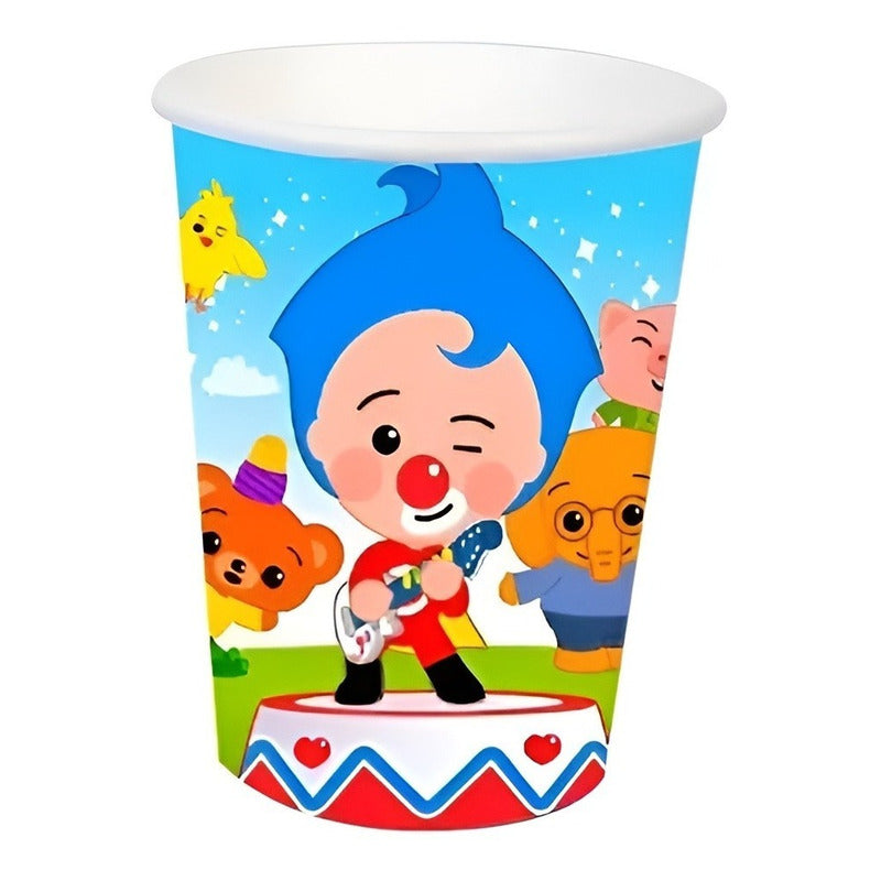 10 Vasos Cumpleaños Vasos Desechable Cumpleaños Plim Plim