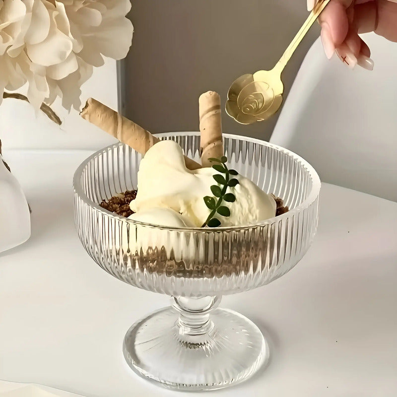12 Copas De Helado Copas De Cristal Copas Vidrio Postre Hela Transparente