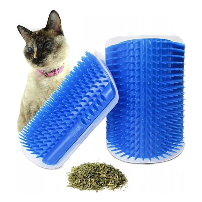 X2 Rascador Gato Yerba Gatera Rascado Para Gato Cepillo Gato Azul