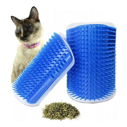 X2 Rascador Gato Yerba Gatera Rascado Para Gato Cepillo Gato Azul