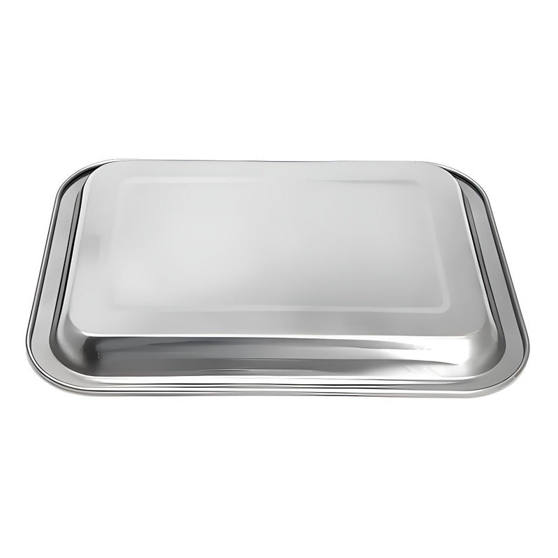 Bandeja Para Horno Bandeja Acero Inoxidable Multiuso 31x21cm