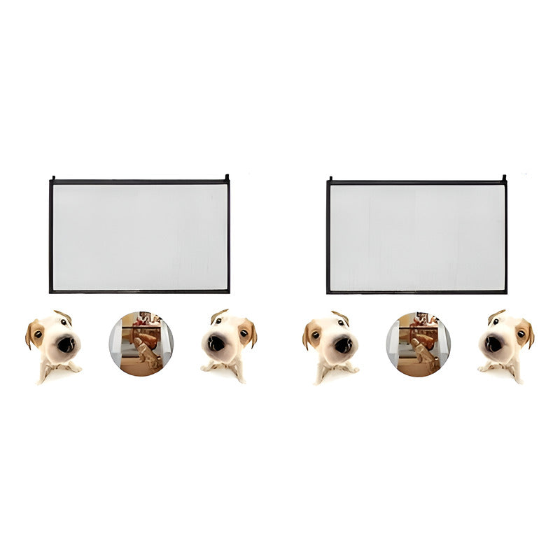 Pack X2 Puerta De Seguridad Plegable Magica Malla Mascotas