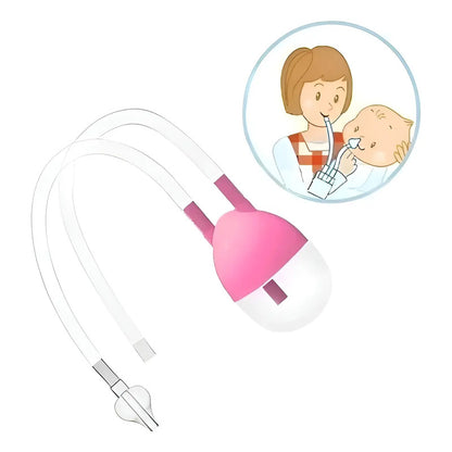 Aspirador Nasal Sacamocos Bebe Aspirador Nasal Bebe Deposito Rosado