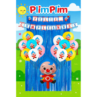 Set De Cumpleaños Plim Plim Set Globos Decoracion Cumpleaños