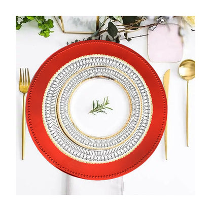 6 Plato Base Navideños Vajilla Navidad Juego De Platos 33cm