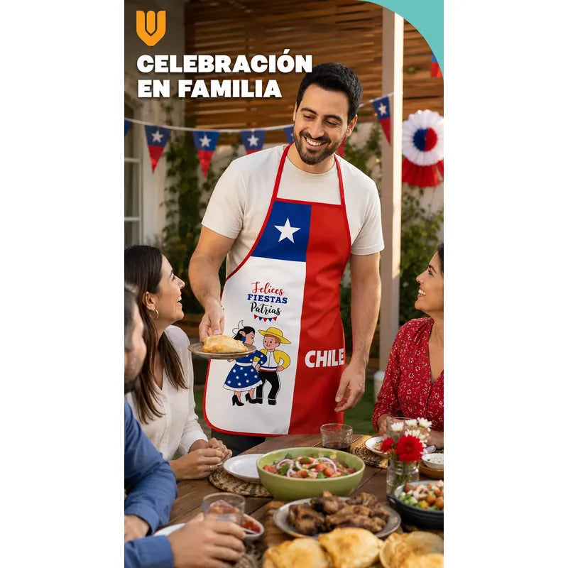 Delantal Para Cocina Fechas Patrias Delantal Festivo Chile