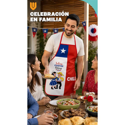 Delantal Para Cocina Fechas Patrias Delantal Festivo Chile