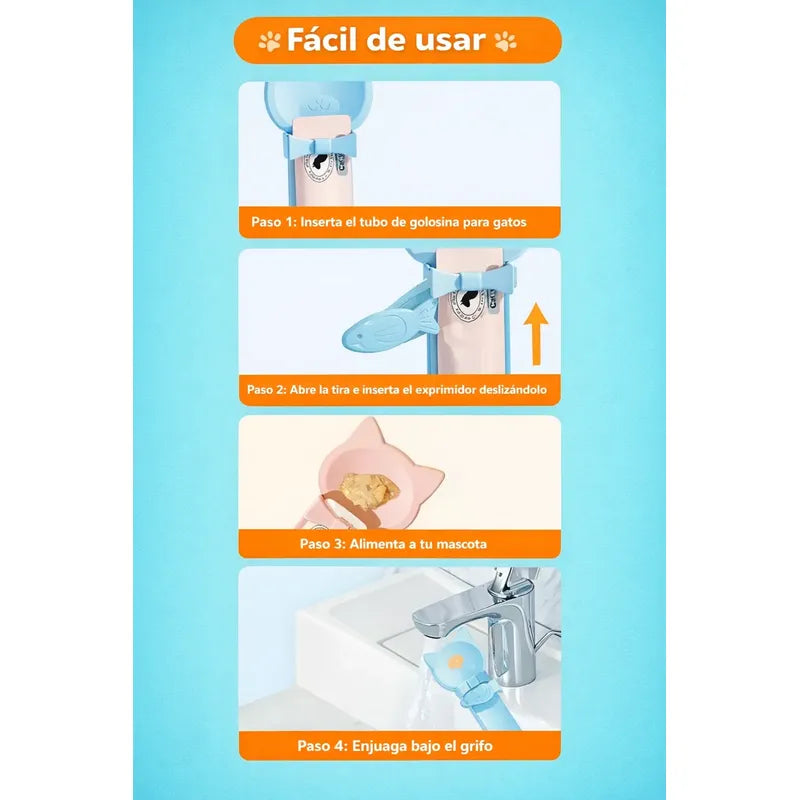 Cuchara Dispensadora Churu Snack Cremoso Alimento Mascotas 2 Unidades Al Azar Cuchara Dispensadora Snack Cremoso Mascotas Churu Plastico Manual Interactivo 26cm Alimentacion Perros Gatos