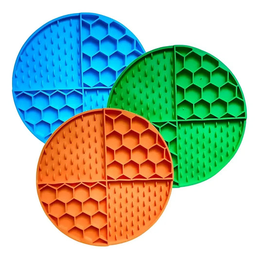 X4 Lickimat Comedero Lento Perro Gato Plato Antiestres Perro Multicolor
