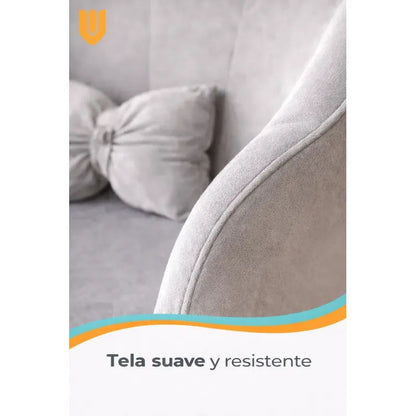 Silla Comedor Felpa Gris Capitone Respaldo Curvo 76cm Gris Claro Felpa Terciopelo Suave Elegante Moderno Decoracion Living Comedor Estilo Nordico Premium Sofisticado Capitone Acolchado Felpa...