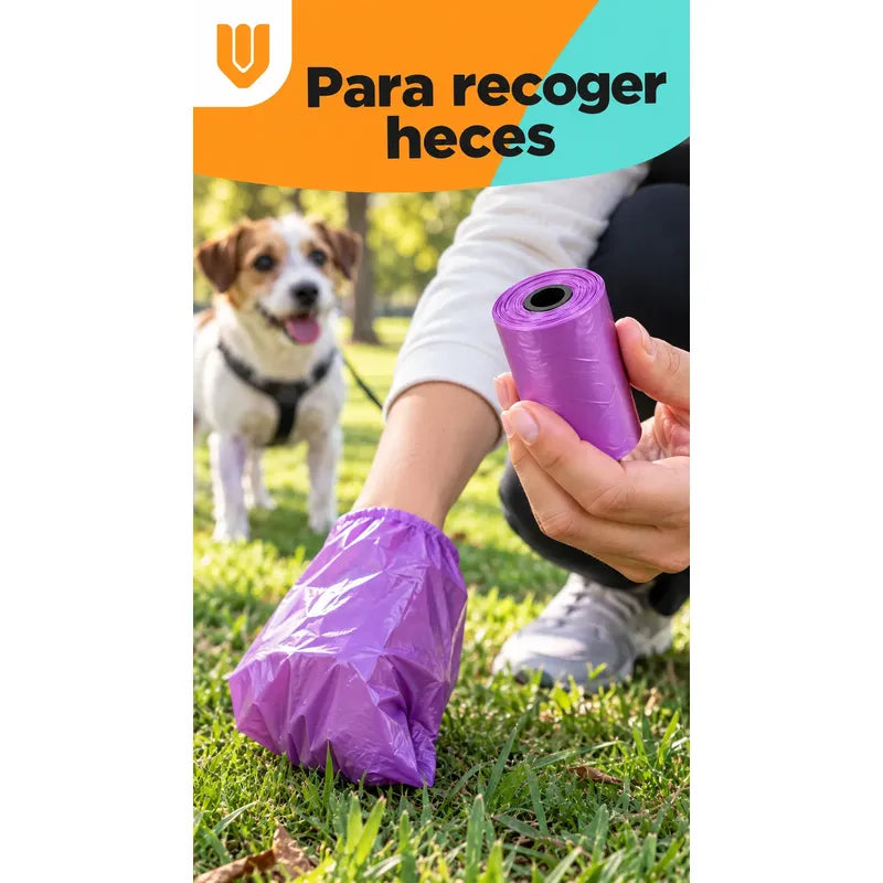 Pack 50 Bolsas Heces Bolsas Perro Bolsas Compostables Perro Multicolor