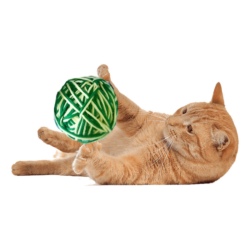 Pelota Tejida Interactiva Juguete Para Gato Juego Para Gato