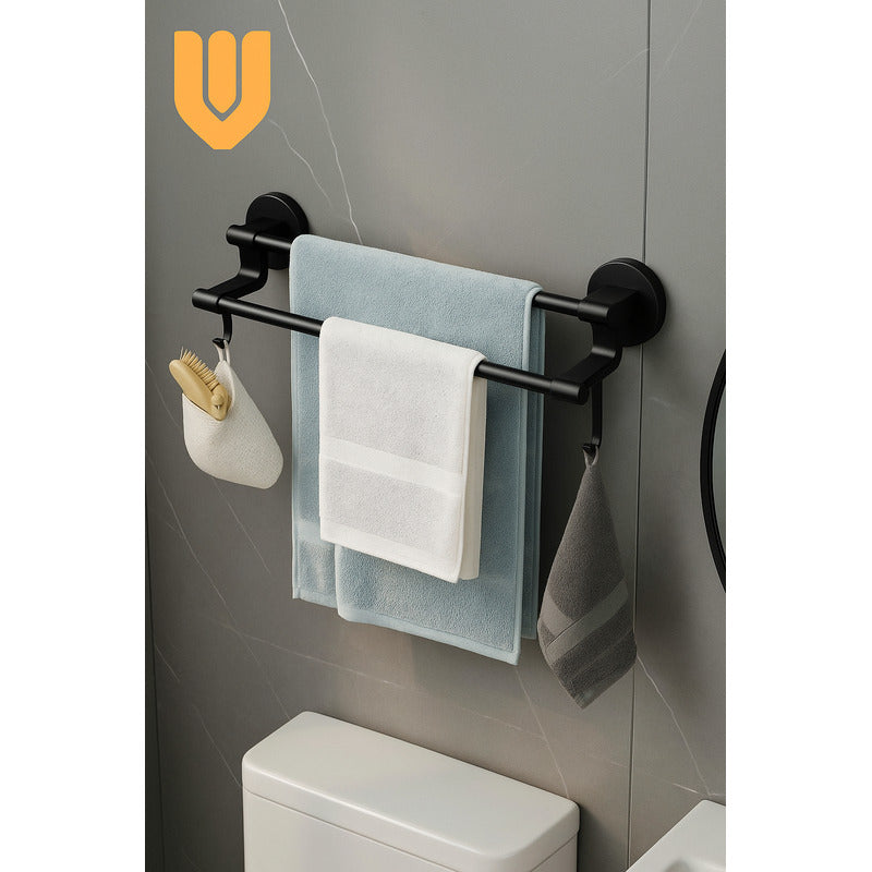 Orden Limpieza Baño Cocina Toallero Doble Barra Practico