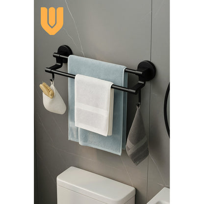 Soporte Toallas Baño Cocina Doble Mural Colgador Organizador