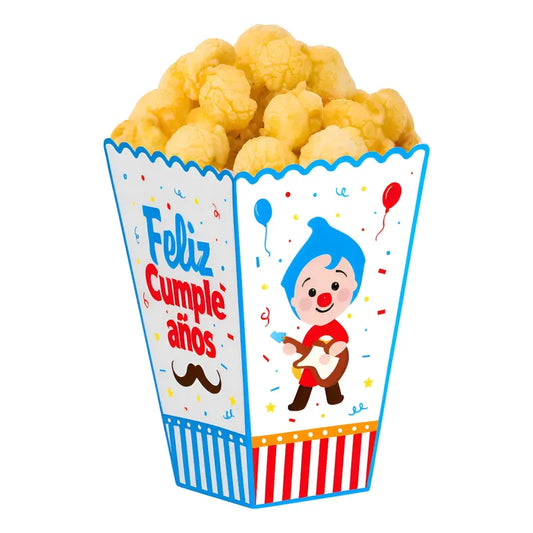 12 Cajas Cabritas Plim Plim Caja Para Cabritas Palomita Plim Multicolor
