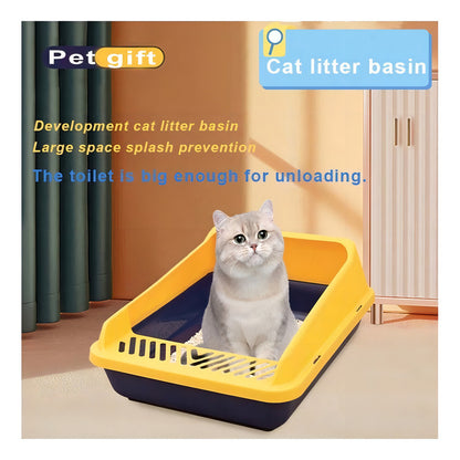 Arenero Para Gato Higiene Gatos Caja De Arena Para Gatos Color Amarillo Azul