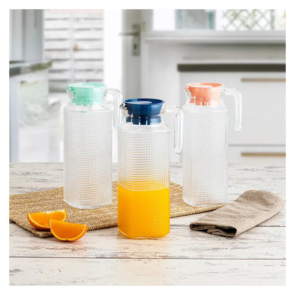 Set 3 Jarras De Vidrio Agua Jarra De Jugo Jarras Con Tapa