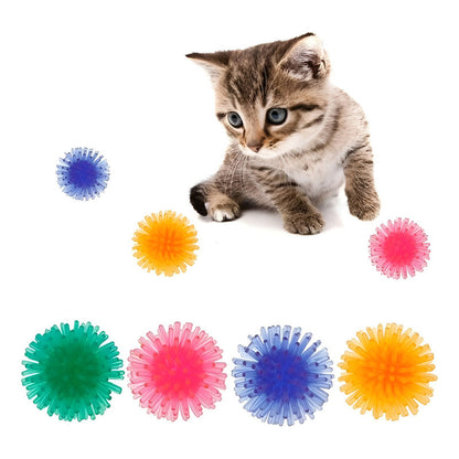 Juego Para Gatos Juguete Interactivo Pelotas Para Gatos Color Multicolor