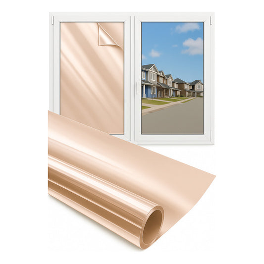 Vinil Espejo Privacidad Film Solar Ventanas Calor Rayos Uv