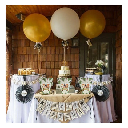 X18 Cajas Cabritas Palomitas Safari Decoracion De Cumpleaños Verde Musgo