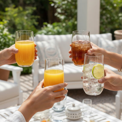 Disfruta Momentos Confort Set 6 Vasos Vidrio 520 Ml Eleganci