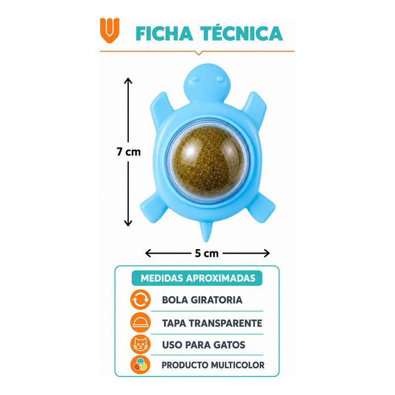 X2 Bola Hierba Gatera Catnip Snack Para Gatos Bola Adhesiva  Variado
