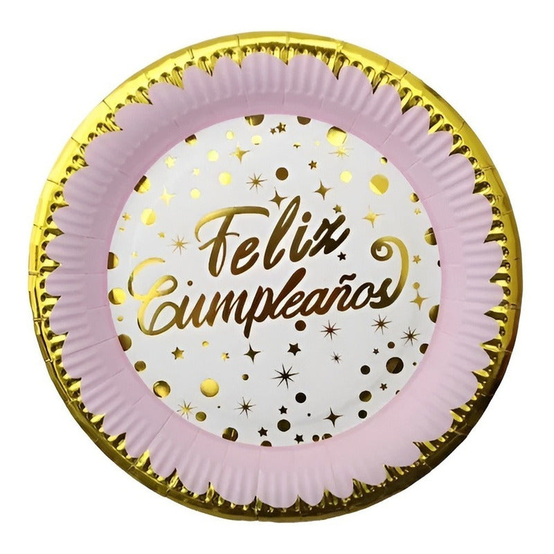 10 Platos De Cumpleaños Feliz Cumpleaños Decoración 1021